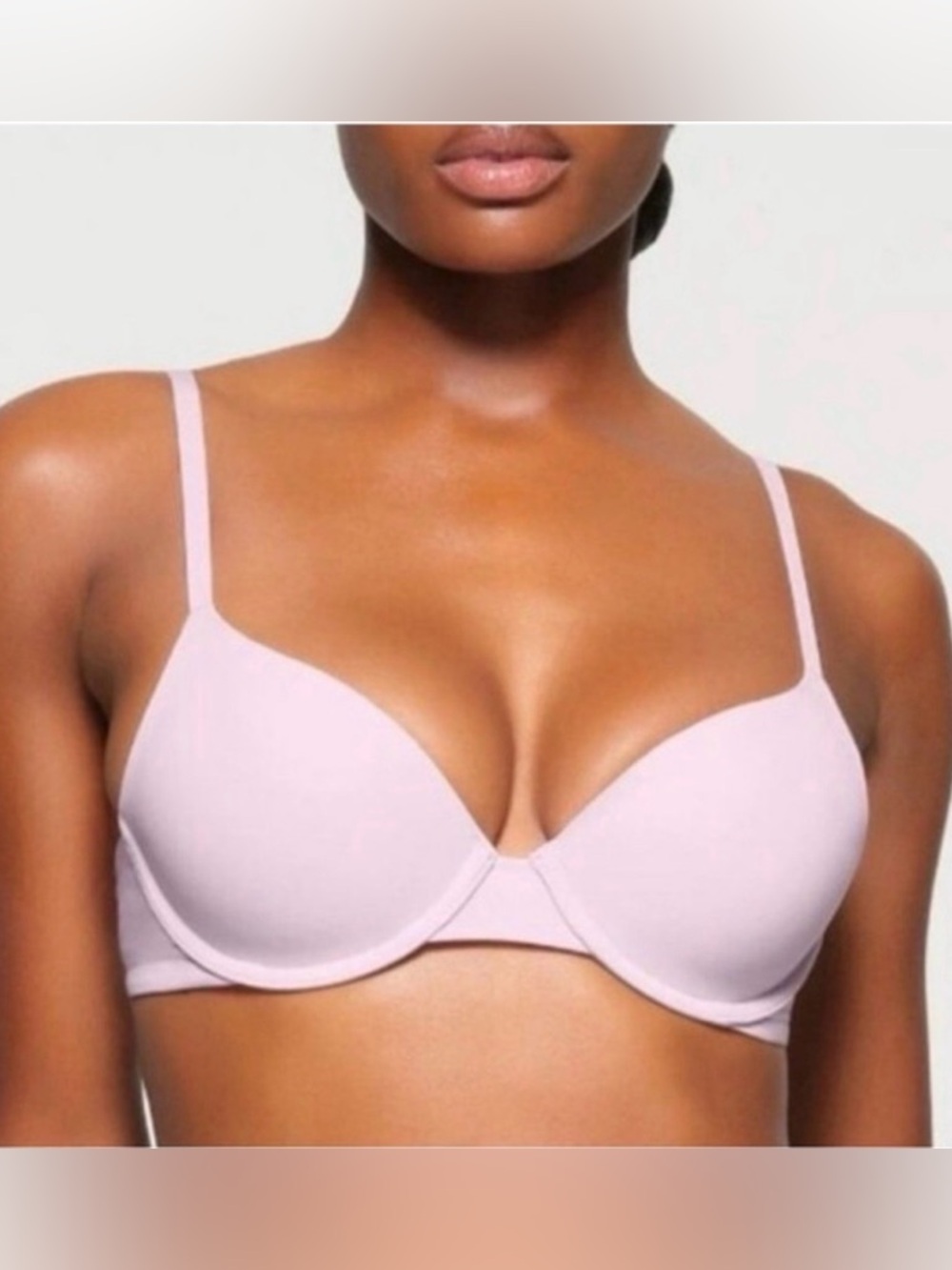 SKIMS Fits Everybody T Shirt Demi Bra Cherry Blossom Size 44DD